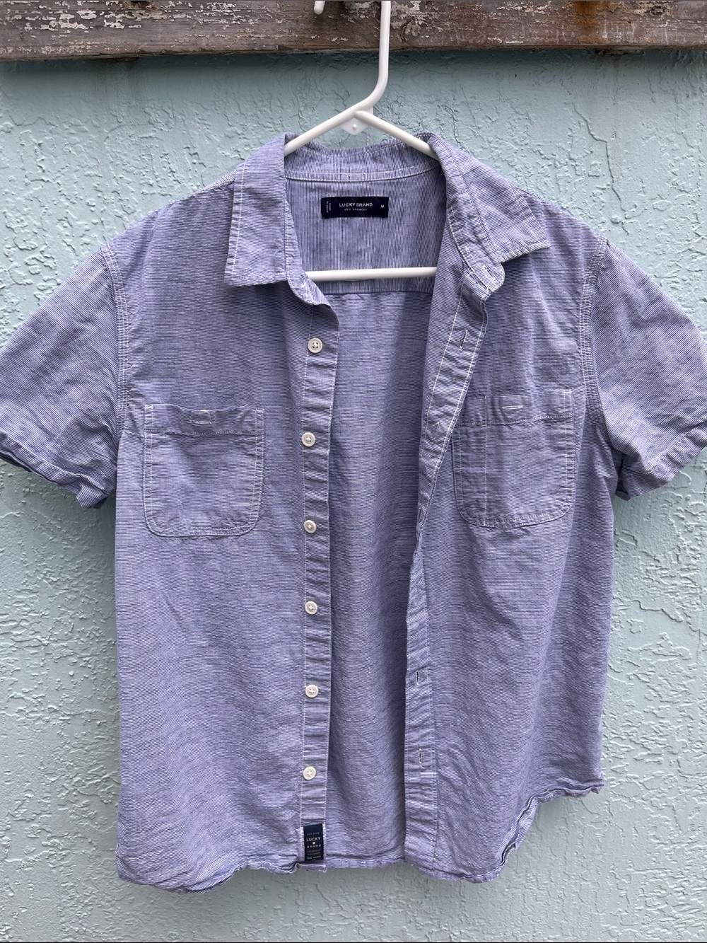 Men’s Lucky Brand Short-Sleeve Shirt - Casual Summer Style